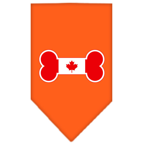 Bone Flag Canadian Screen Print Bandana Orange Small
